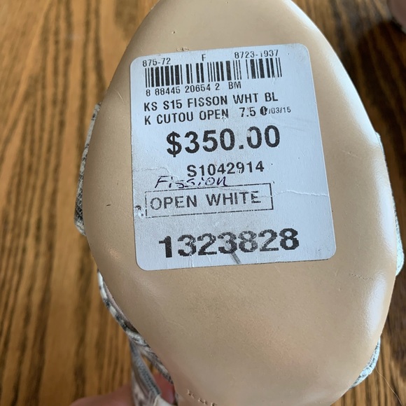 Kate Spade Snakeskin Print Mule Heals - Picture 4 of 7